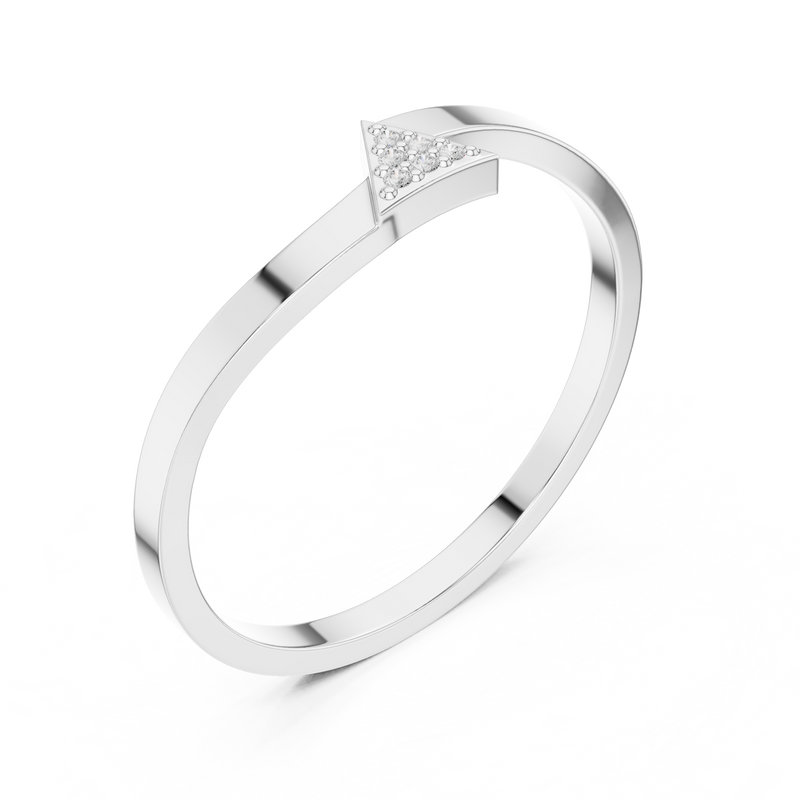 Ladies Ring DDLR-720@7 - White Gold - Image