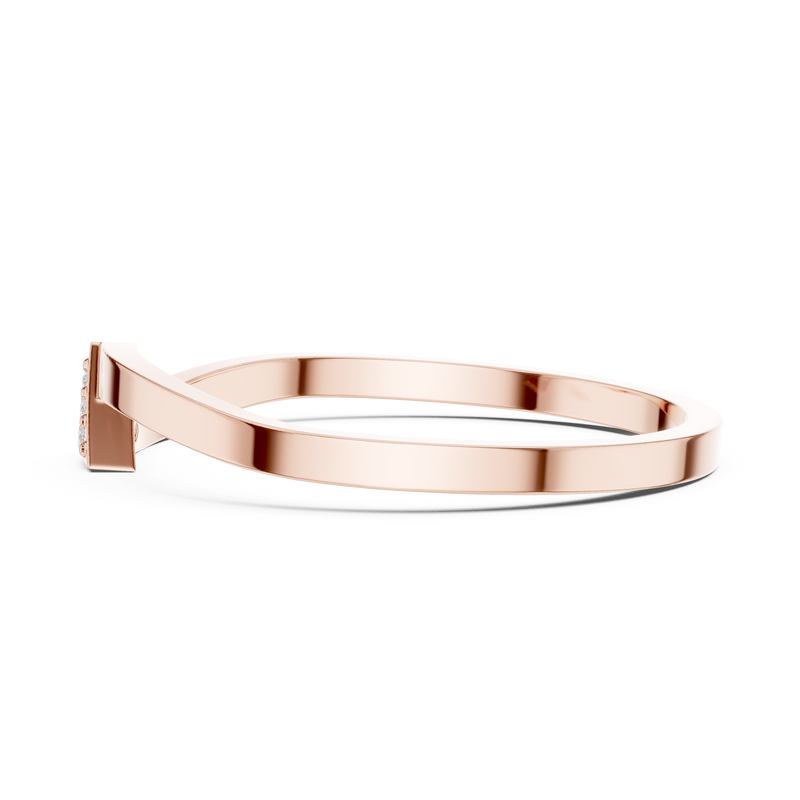 Ladies Ring DDLR-720@7 - Rose Gold - Image