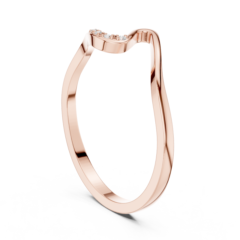 Ladies Ring DDLR-721@7 - Rose Gold - Image