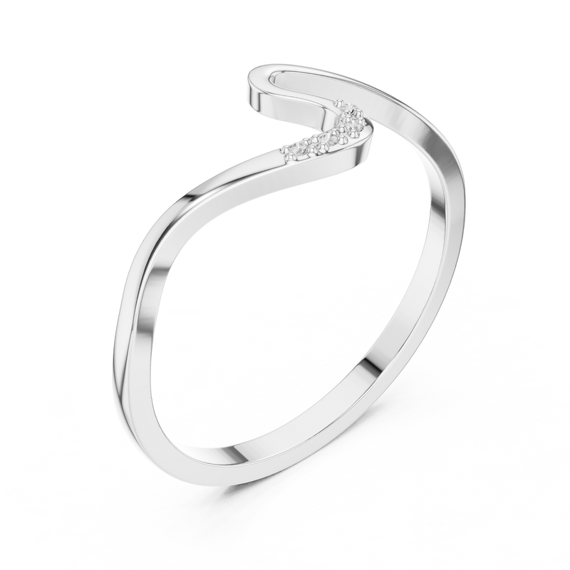 Ladies Ring DDLR-721@7 - White Gold - Image