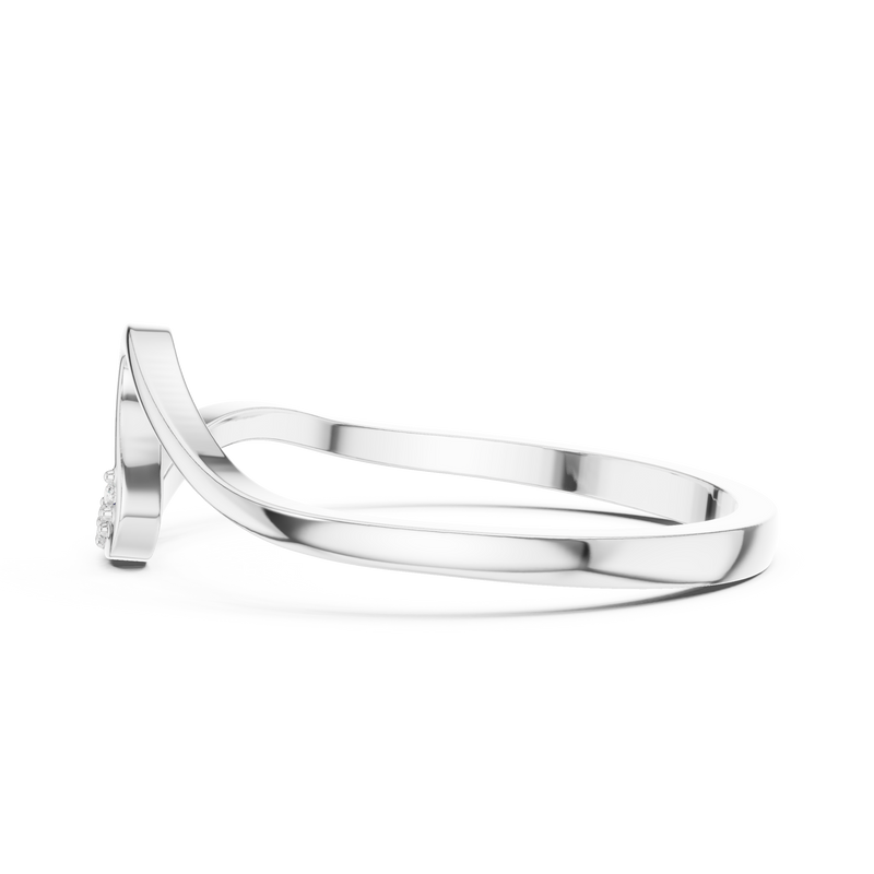 Ladies Ring DDLR-721@7 - White Gold - Image
