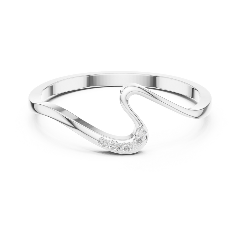 Ladies Ring DDLR-721@7 - White Gold - Image