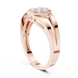 Ladies Ring DDLR-736@7 - Rose Gold - Image