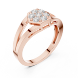 Ladies Ring DDLR-736@7 - Rose Gold - Image