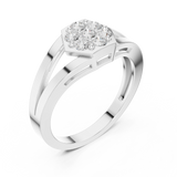 Ladies Ring DDLR-736@7 - White Gold - Image