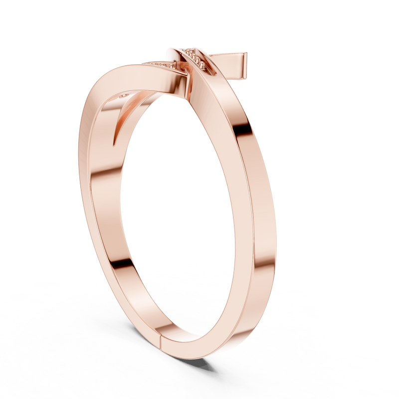 Ladies Ring DDLR-737@7 - Rose Gold - Image