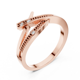 Ladies Ring DDLR-737@7 - Rose Gold - Image