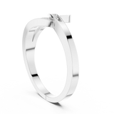 Ladies Ring DDLR-737@7 - White Gold - Image
