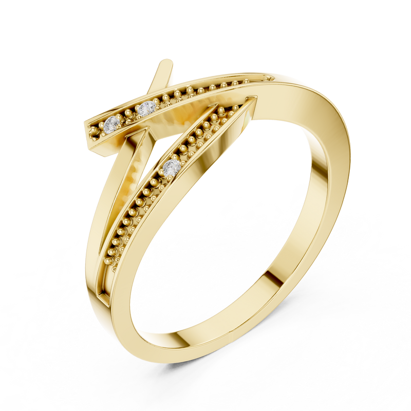 Ladies Ring DDLR-737@7 - Yellow Gold - Image