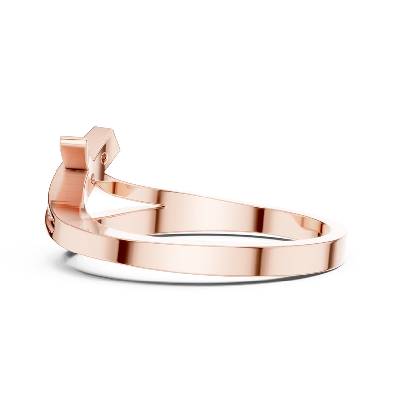 Ladies Ring DDLR-737@7 - Rose Gold - Image