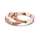 Ladies Ring DDLR-737@7 - Rose Gold - Image