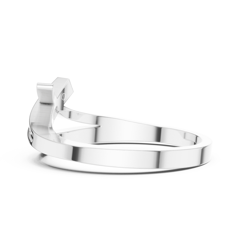 Ladies Ring DDLR-737@7 - White Gold - Image