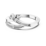 Ladies Ring DDLR-737@7 - White Gold - Image