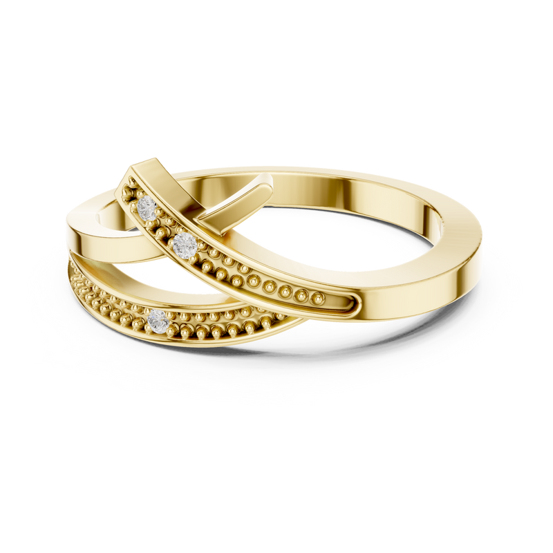 Ladies Ring DDLR-737@7 - Yellow Gold - Image