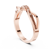 Ladies Ring DDLR-738@7 - Rose Gold - Image