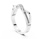 Ladies Ring DDLR-738@7 - White Gold - Image