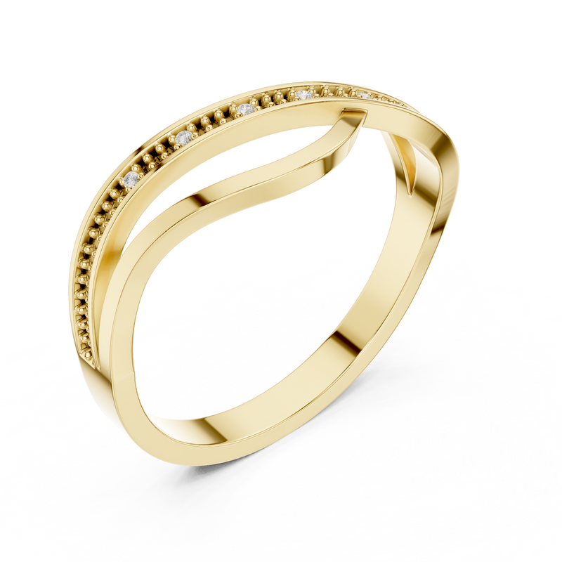 Ladies Ring DDLR-738@7 - Yellow Gold - Image