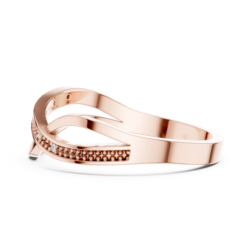Ladies Ring DDLR-738@7 - Rose Gold - Image