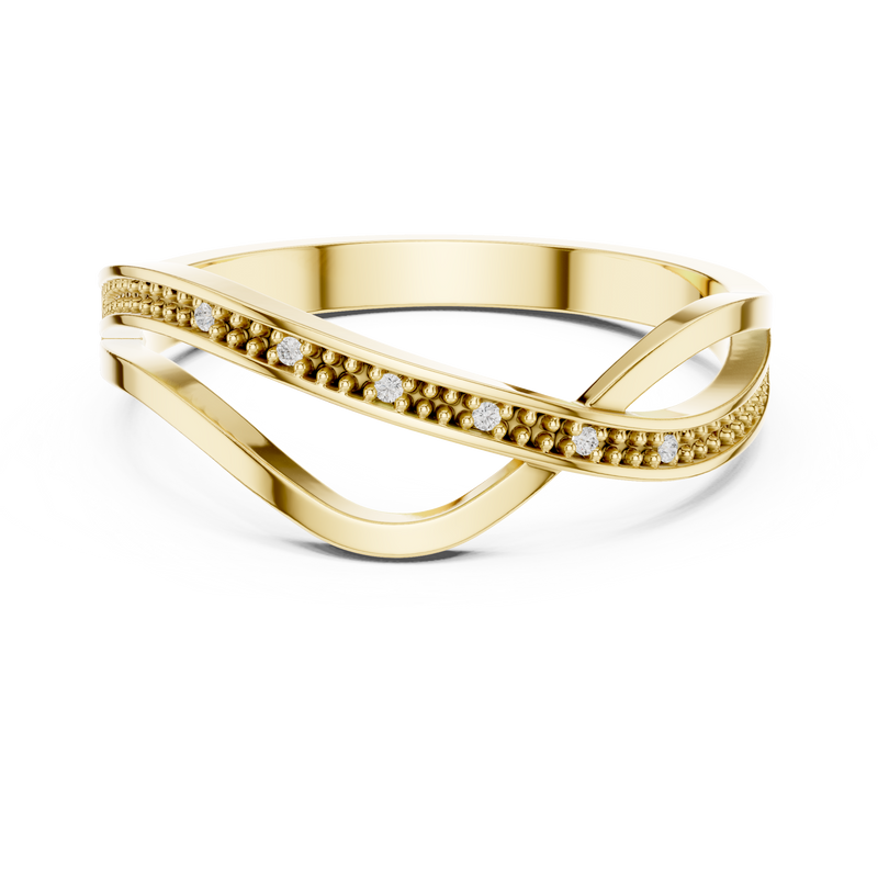 Ladies Ring DDLR-738@7 - Yellow Gold - Image
