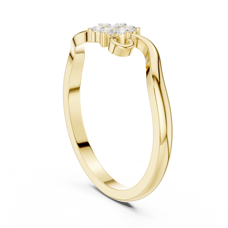 Ladies Ring DDLR-739@7 - Yellow Gold - Image