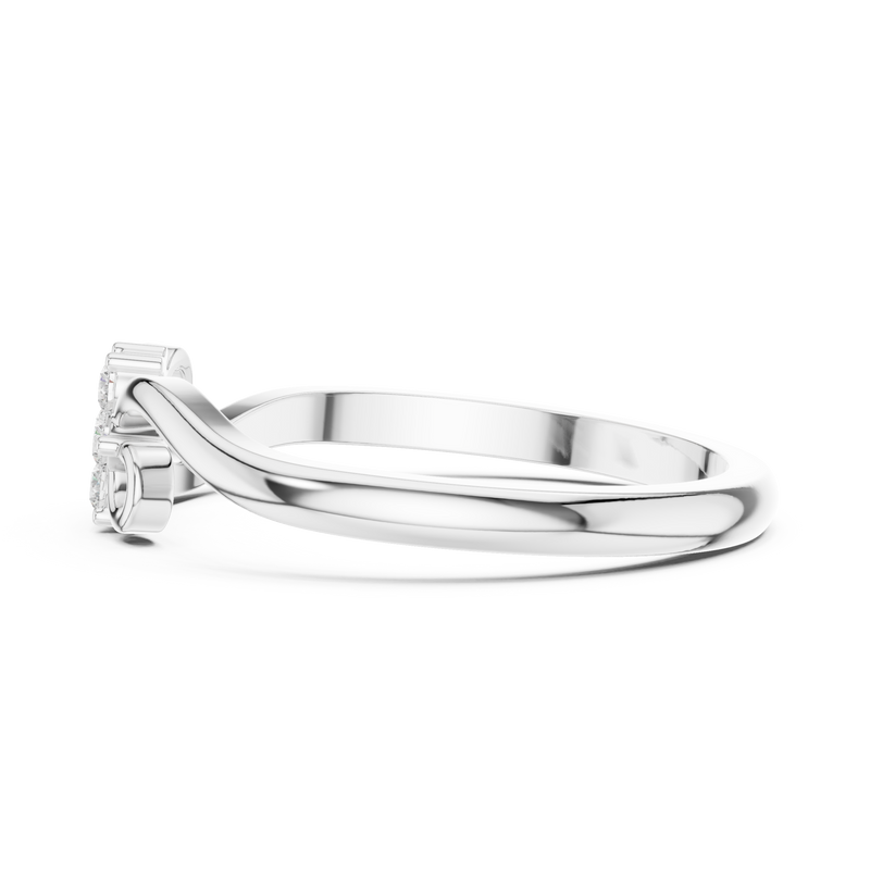 Ladies Ring DDLR-739@7 - White Gold - Image