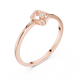 Ladies Ring DDLR-740@7 - Rose Gold - Image