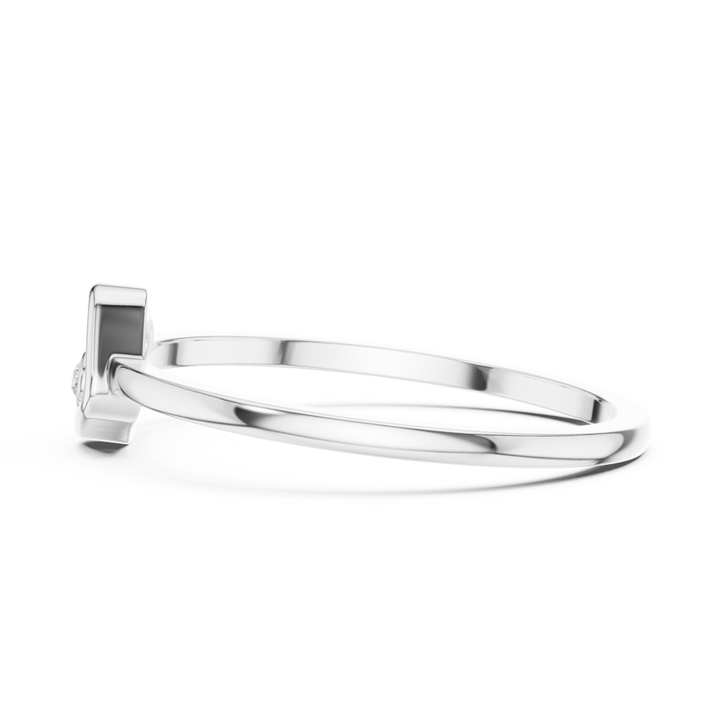 Ladies Ring DDLR-740@7 - White Gold - Image