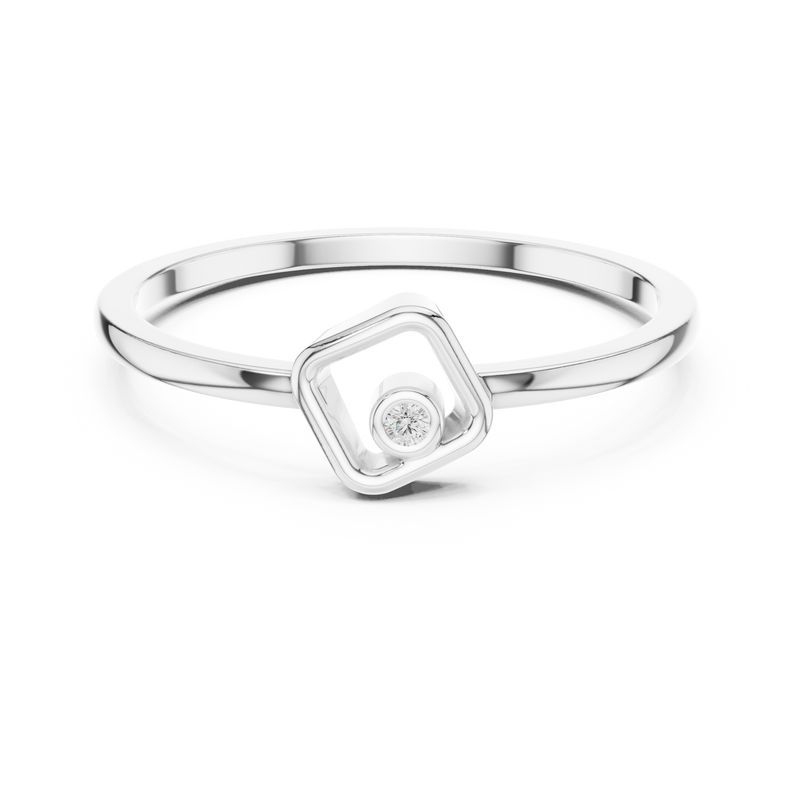 Ladies Ring DDLR-740@7 - White Gold - Image
