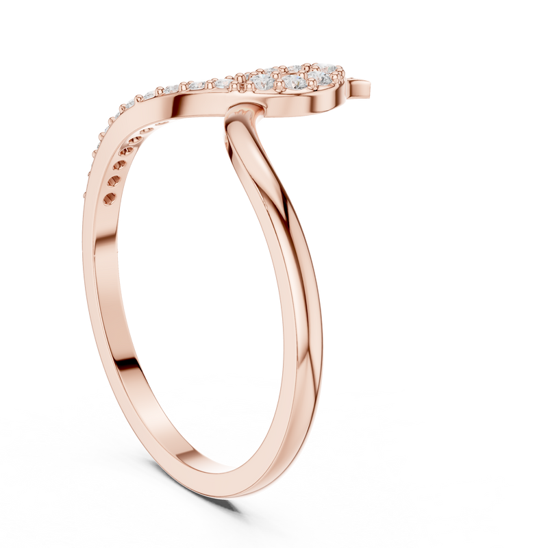Ladies Ring DDLR-741@7 - Rose Gold - Image