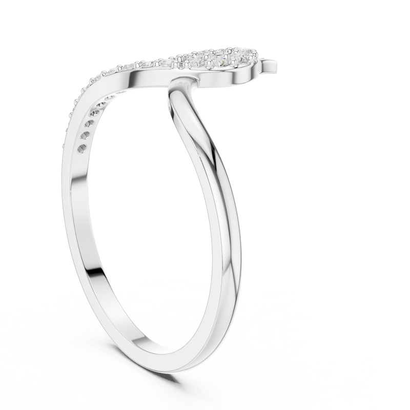 Ladies Ring DDLR-741@7 - White Gold - Image