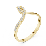 Ladies Ring DDLR-741@7 - Yellow Gold - Image