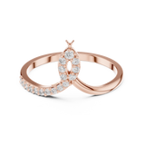 Ladies Ring DDLR-741@7 - Rose Gold - Image