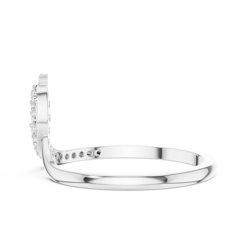 Ladies Ring DDLR-741@7 - White Gold - Image