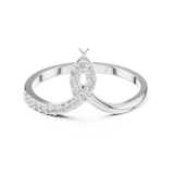 Ladies Ring DDLR-741@7 - White Gold - Image