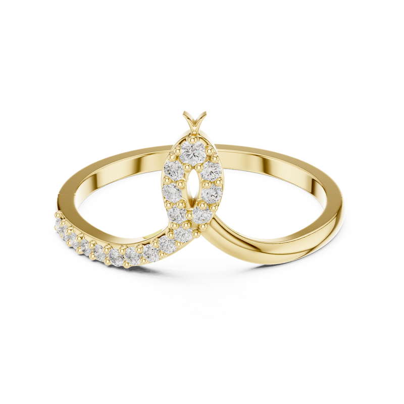 Ladies Ring DDLR-741@7 - Yellow Gold - Image