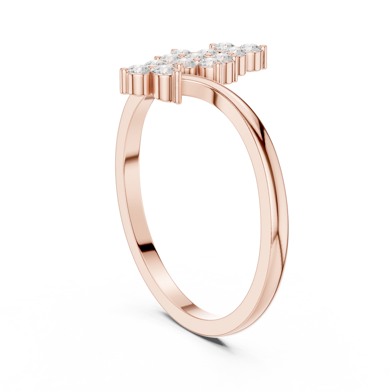 Ladies Ring DDLR-742@7 - Rose Gold - Image