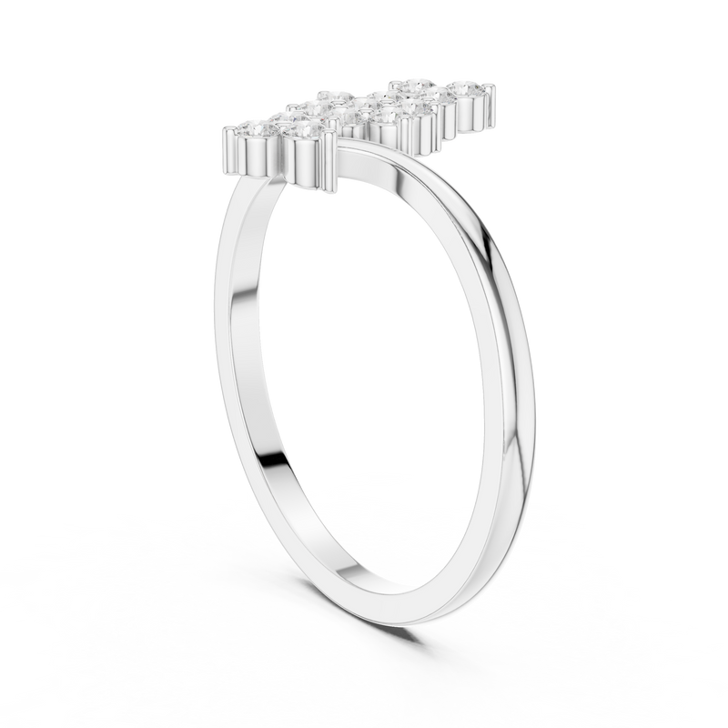 Ladies Ring DDLR-742@7 - White Gold - Image