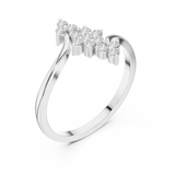 Ladies Ring DDLR-742@7 - White Gold - Image