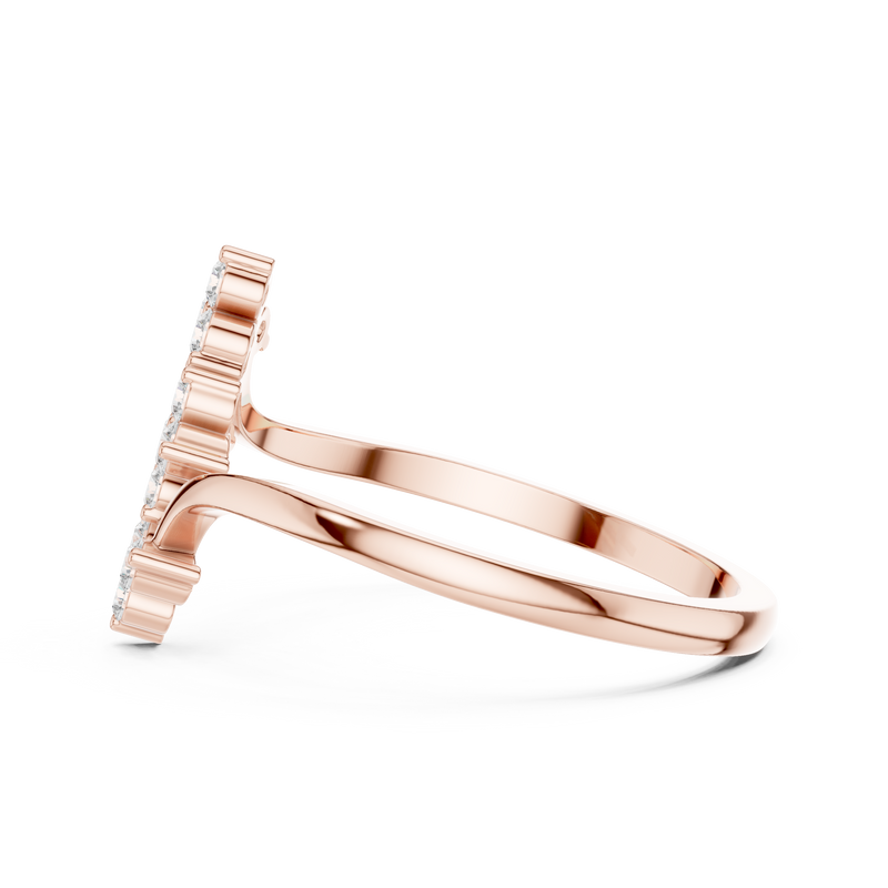 Ladies Ring DDLR-742@7 - Rose Gold - Image