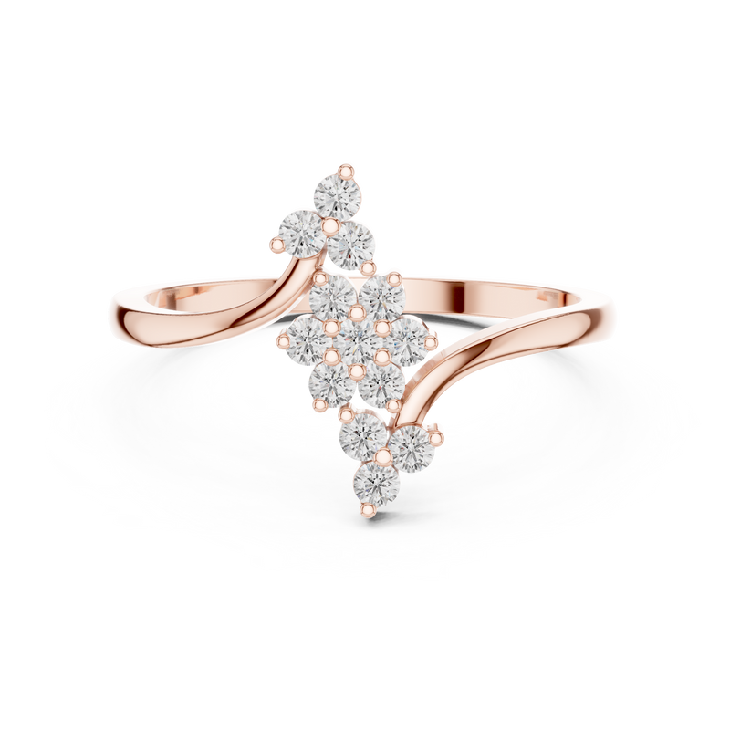 Ladies Ring DDLR-742@7 - Rose Gold - Image