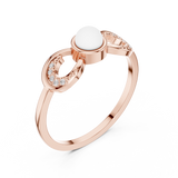 Ladies Ring DDLR-743@7 - Rose Gold - Image