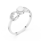 Ladies Ring DDLR-743@7 - White Gold - Image