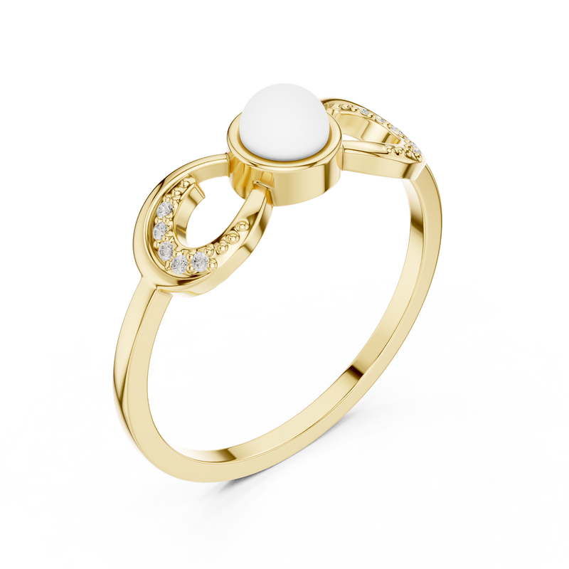 Ladies Ring DDLR-743@7 - Yellow Gold - Image