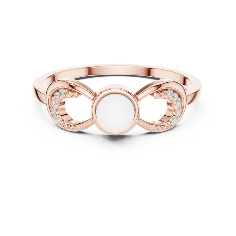 Ladies Ring DDLR-743@7 - Rose Gold - Image