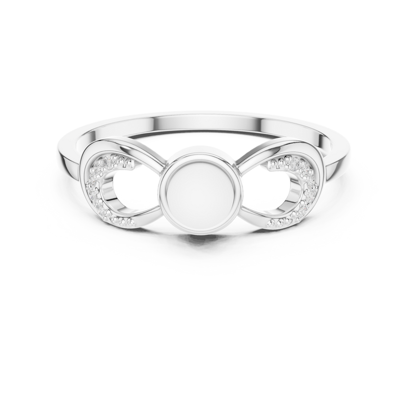 Ladies Ring DDLR-743@7 - White Gold - Image