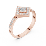 Ladies Ring DDLR-745@7 - Rose Gold - Image