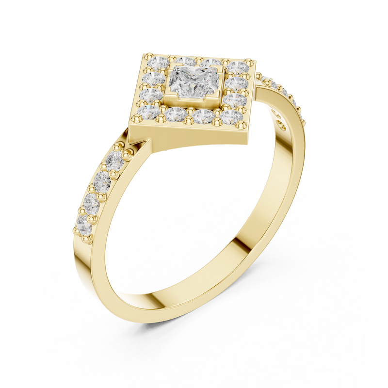 Ladies Ring DDLR-745@7 - Yellow Gold - Image