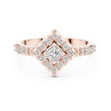 Ladies Ring DDLR-745@7 - Rose Gold - Image