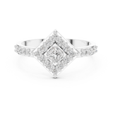 Ladies Ring DDLR-745@7 - White Gold - Image