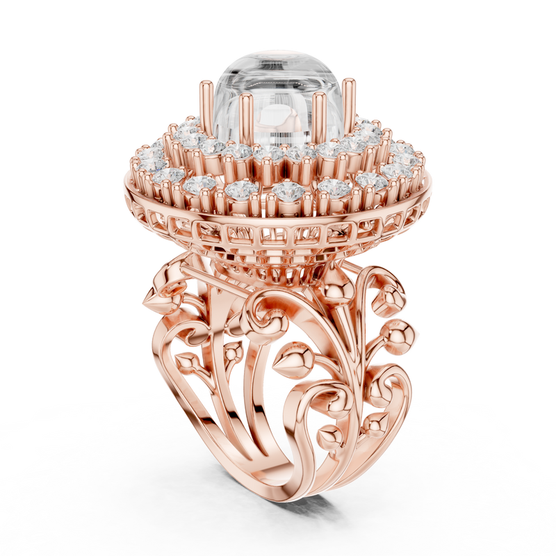 Ladies Ring DDLR-748@7 - Rose Gold - Image